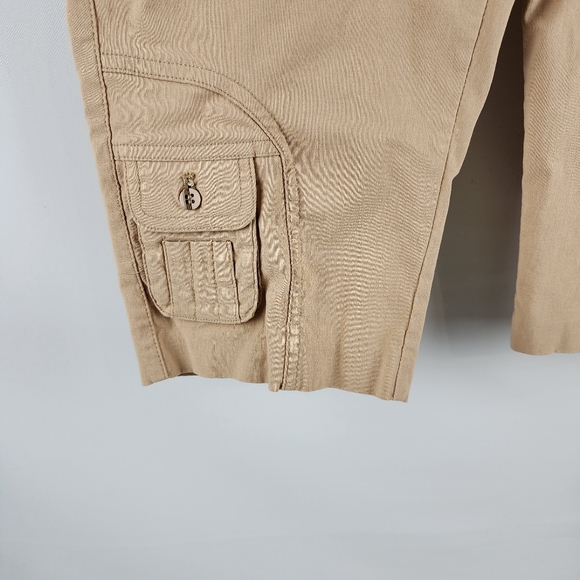 Jamie Sadock Womens Skinnylicious Golf Knee Capri Tan Size 4 (28x14) - Picture 6 of 10